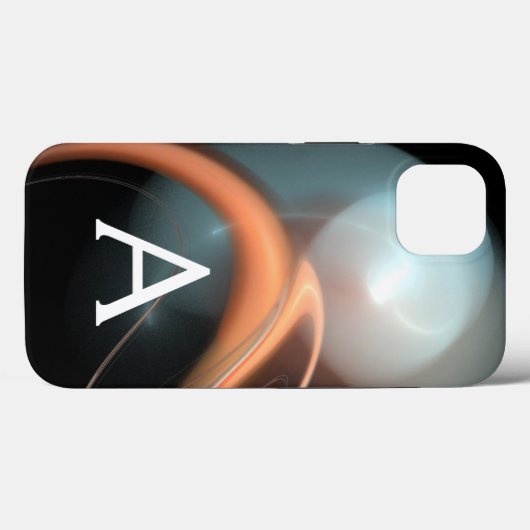 Coques Case-Mate iPhone ALIEN PEARL MONOGRAM Rose Blanc Fractal (Verso (horizontal))