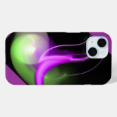 Coques Case-Mate iPhone ALIEN PEARL MONOGRAM vert pourpre (Verso (horizontal))