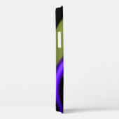 Coques Case-Mate iPhone ALIEN PEARL MONOGRAM violet vert Abstrait (Verso / Droite)