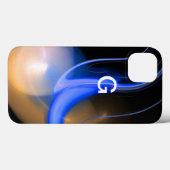 Coques Case-Mate iPhone ALIEN PEARL monogramme violet (Verso (horizontal))