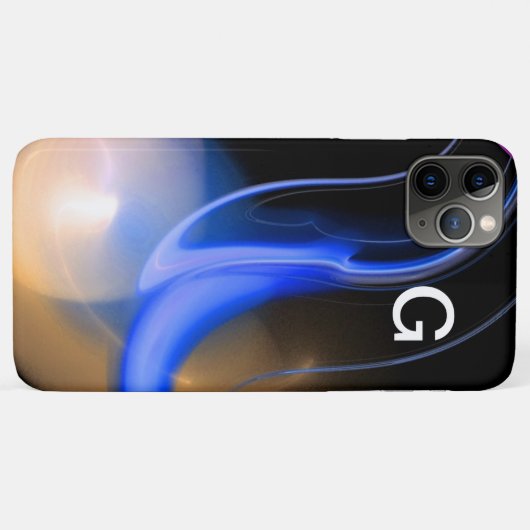 Coques Case-Mate iPhone ALIEN PEARL monogramme violet (Dos (Horizontal))