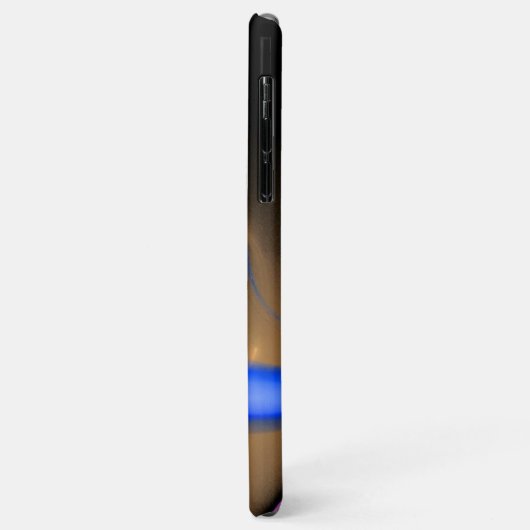 Coques Case-Mate iPhone ALIEN PEARL monogramme violet (Dos/Gauche)