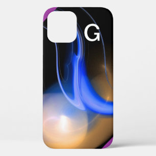Coque iPhone 12 ALIEN PEARL monogramme violet