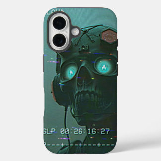 Coques iPhone 16 Alien rétro sur le magnétoscope