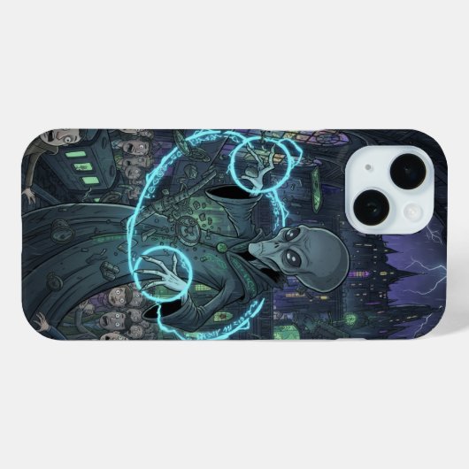 Coques Case-Mate iPhone Alien Sorcerer (Verso (horizontal))