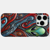 Coques Case-Mate iPhone Aliens engagés dans l'énergie cosmique (Verso (horizontal))