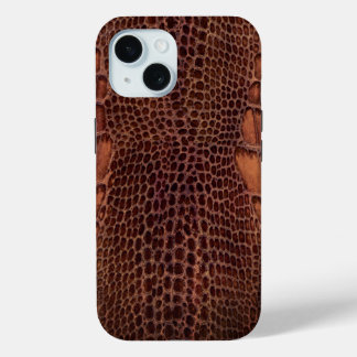 Coque Pour iPhone 15 Aligator Classic Reptile en cuir (Faux)