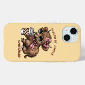 Coques Case-Mate iPhone Alimenté par Café et Sass (Verso (horizontal))