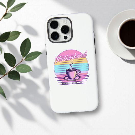Coques Case-Mate iPhone Alimenté par le Café et l'Amour | Drôle de Fête de