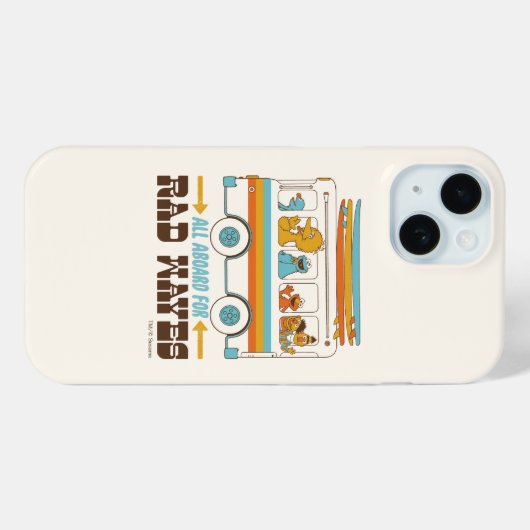 Coques Case-Mate iPhone All Aboard for Rad Waves (Verso (horizontal))
