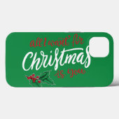 Coques Case-Mate iPhone All I want for Christmas (Verso (horizontal))