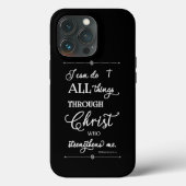Coques Case-Mate iPhone All Things Through Christ - Philippians 4:13  (Verso)
