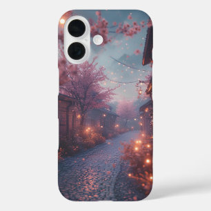 Coques iPhone 16 Allée Sakura enchantée