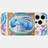 COQUES Case-Mate iPhone ALLÉGATION DU MONOGRAMME FLORAL ANTIQUE VENT (Verso (horizontal))