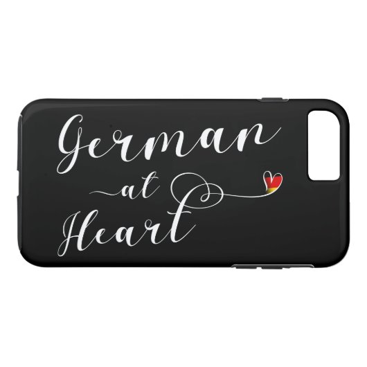 Coques Case-Mate iPhone Allemand Au Cas De Téléphone Cellulaire Coeur (Dos (Horizontal))