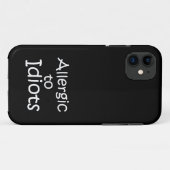 Coques Case-Mate iPhone Allergique aux idiots (Dos (Horizontal))