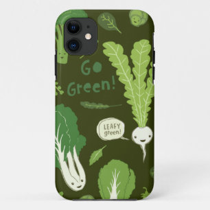 Etui iPhone Case-Mate Allez Vert ! (Feuillus Verts !) Légumes Heureux et