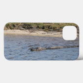 Coques Case-Mate iPhone Alligator de Floride nageant dans la faune (Verso (horizontal))