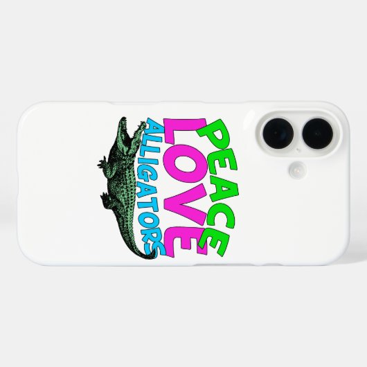 Coques Case-Mate iPhone Alligator mignon (Verso (horizontal))