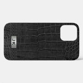 Coques Case-Mate iPhone Alligator noir (Verso (horizontal))