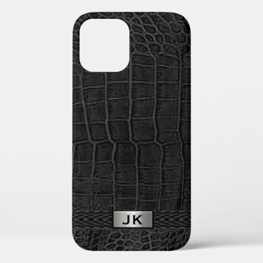 Coques Case-Mate iPhone Alligator noir (Verso)