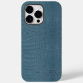 Coques Case-Mate iPhone Alligator Turquoise Texture Imprimer (Verso)
