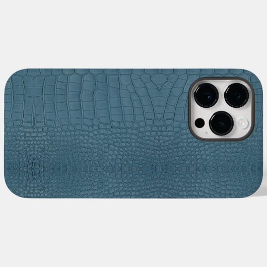 Coques Case-Mate iPhone Alligator Turquoise Texture Imprimer (Verso (horizontal))