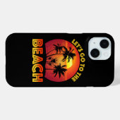 Coques Case-Mate iPhone Allons à la plage (Verso (horizontal))