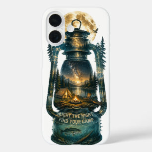 Coques iPhone 16 Allumez la lanterne de camping de nuit