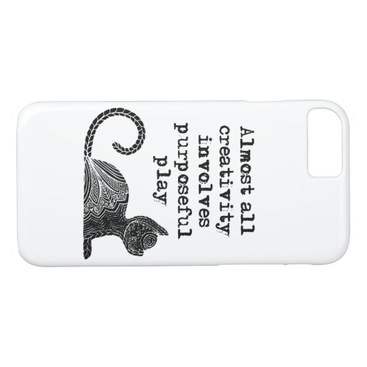 Coques Case-Mate iPhone Almost all creativity implives purposeful play I (Dos (Horizontal))