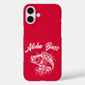 Coques Case-Mate iPhone Aloha Bass Hawaiian Cherry Red (Verso)