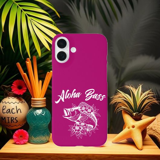 Coques Case-Mate iPhone Aloha Bass Hawaiian rose