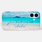 Coques Case-Mate iPhone Aloha Citation Hawaii Turquoise Ocean Sandy Beach (Verso (horizontal))