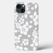 Coques Case-Mate iPhone Aloha Gray Classic Hawaiian Hibiscus Imprimer (Verso)
