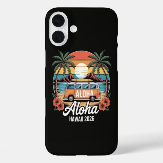 Coques Case-Mate iPhone Aloha Hawaï 2026 (Verso)