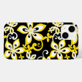 Coques Case-Mate iPhone ALOHA HAWAII (NOIR/JAUNE) Coque-coque iphone (Verso (horizontal))