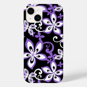 COQUE POUR iPhone 14 ALOHA HAWAII (NOIR/LAVENDER)