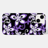 COQUES Case-Mate iPhone ALOHA HAWAII (NOIR/LAVENDER) (Verso (horizontal))