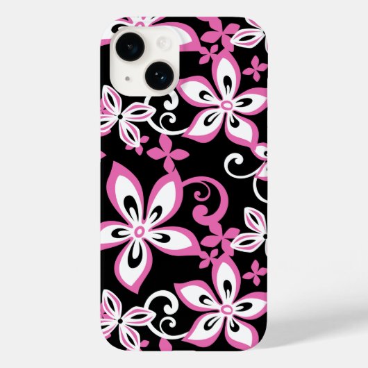 Coques Case-Mate iPhone ALOHA HAWAII (NOIR/ROSE) Coque-coque iphone (Verso)