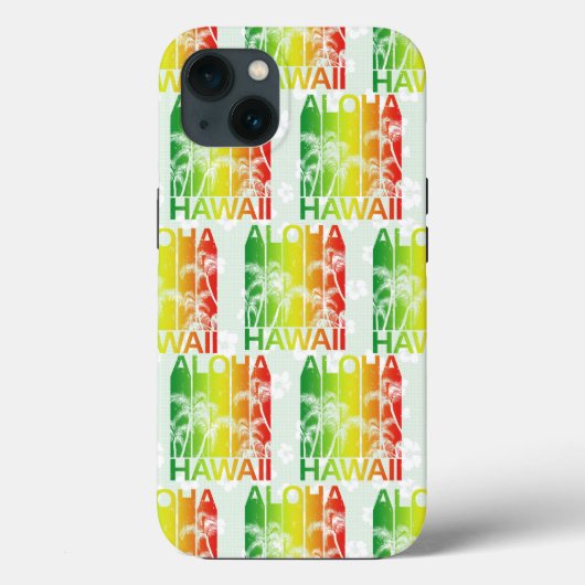 Coques Case-Mate iPhone Aloha Hawaii Rétro Été Floral (Verso)