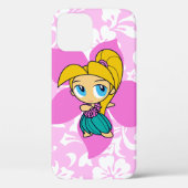Coques Case-Mate iPhone Aloha Honeys Hawaiian Pink Pareau Hula Girl (Verso)