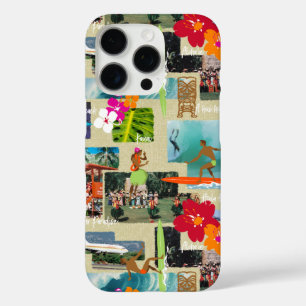 Coques iPhone 16 Pro Aloha Paradise Hawaiian Vintage Carte postale Coqu