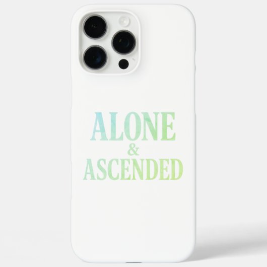 Coques Case-Mate iPhone Alone & Ascended - L'art de la solitude élevée (Verso)
