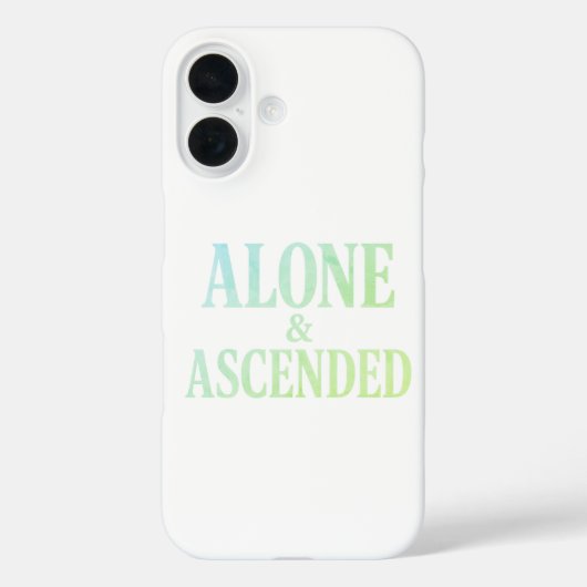 Coques Case-Mate iPhone Alone & Ascended - L'art de la solitude élevée (Verso)