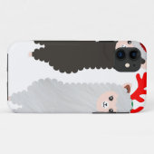 Coques Case-Mate iPhone alpacas de rennes de noël (Dos (Horizontal))