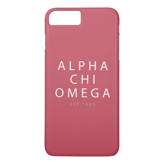 Coques Case-Mate iPhone Alpha Chi Omega | Établi en 1885 (Dos)