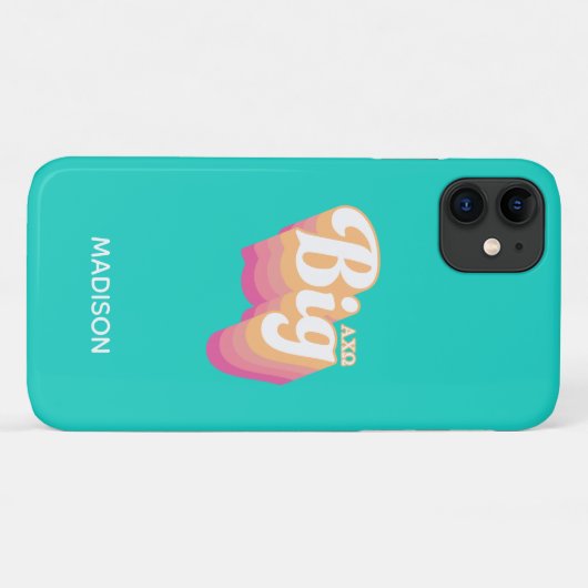 Coques Case-Mate iPhone Alpha Chi Omega| Gros (Dos (Horizontal))