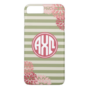 Coque iPhone 7 Plus Alpha Chi Omega Motif de bande monographique