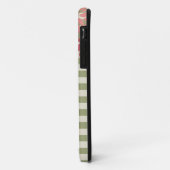 Coques Case-Mate iPhone Alpha Chi Omega | Motif Rayure Monogramme (Dos/Gauche)