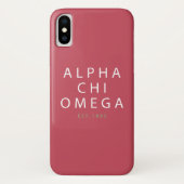 Coques Case-Mate iPhone Alpha est d'Omega | de Chi. 1885 (Dos)
